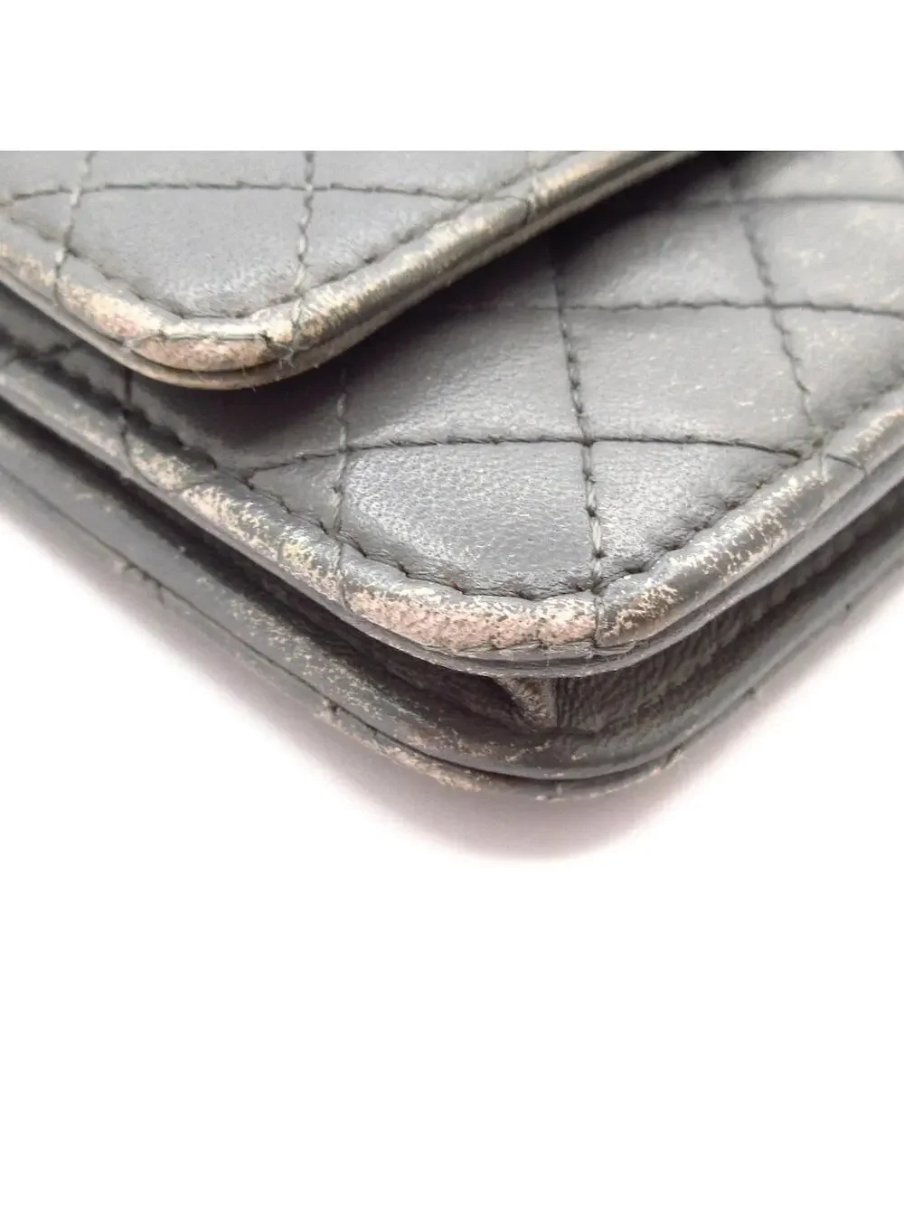 Chanel Matelasse Gray Leather Other #304856C15B